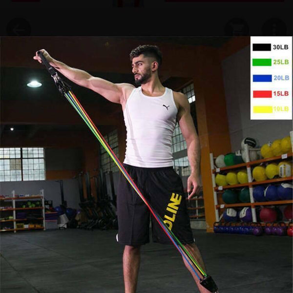 Serenily 11PC Resistance Bands Set - Exercise Bands for Resistance Tra –